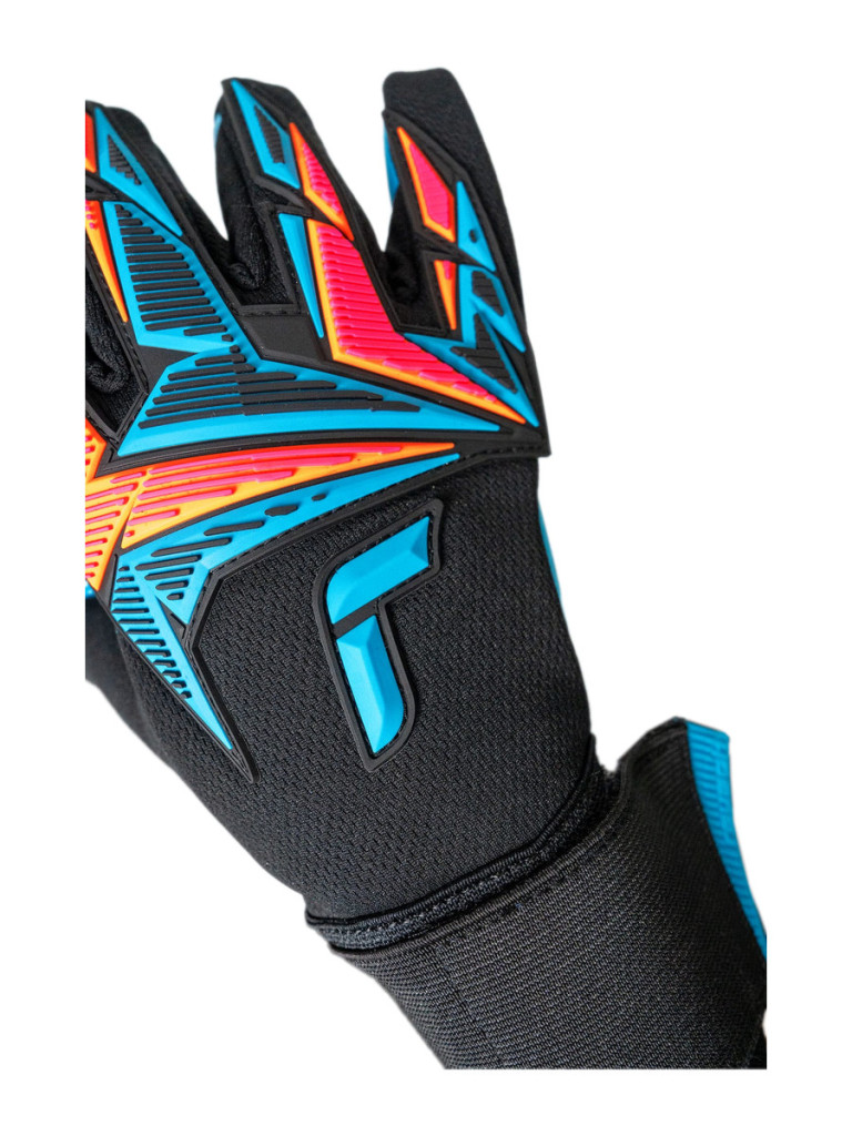 Reusch Attrakt Freegel Aqua 2026 Goalkeeper Gloves - Black-Orange-Blue