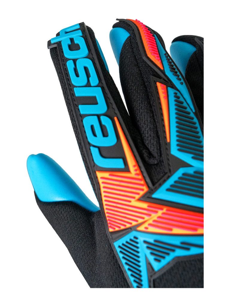 Reusch Attrakt Freegel Aqua 2026 Goalkeeper Gloves - Black-Orange-Blue