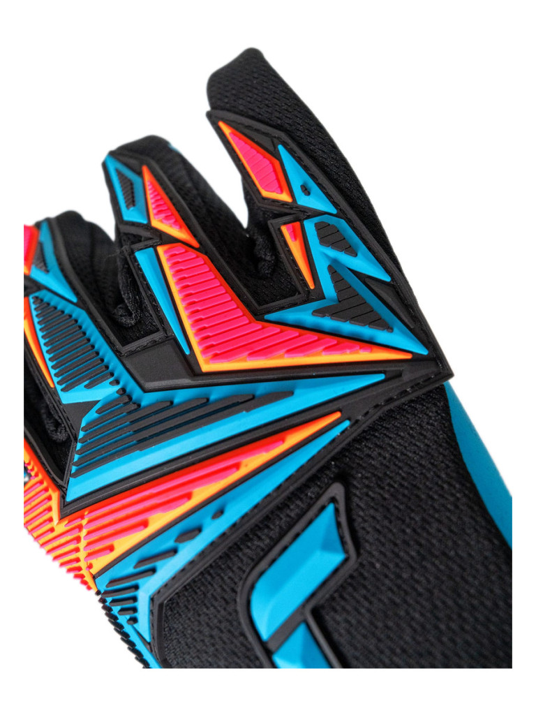 Reusch Attrakt Freegel Aqua 2026 Goalkeeper Gloves - Black-Orange-Blue