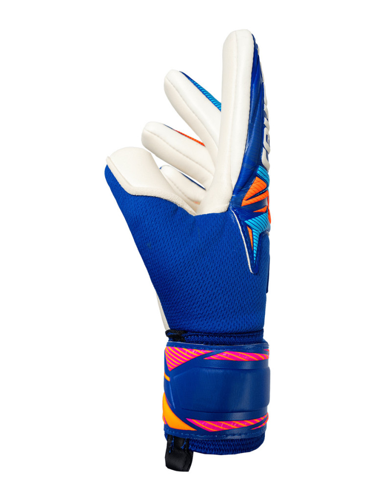 Детски вратарски ръкавици Reusch Attrakt Gold X NC Junior 2026 - Sharp Blue-White-Shocking Orange