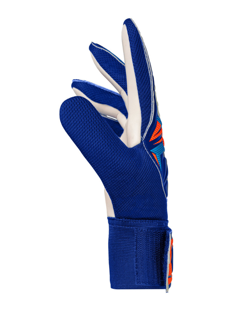 Детски вратарски ръкавици Reusch Attrakt Starter Solid Junior 2026 - Sharp Blue-White-Shocking Orange