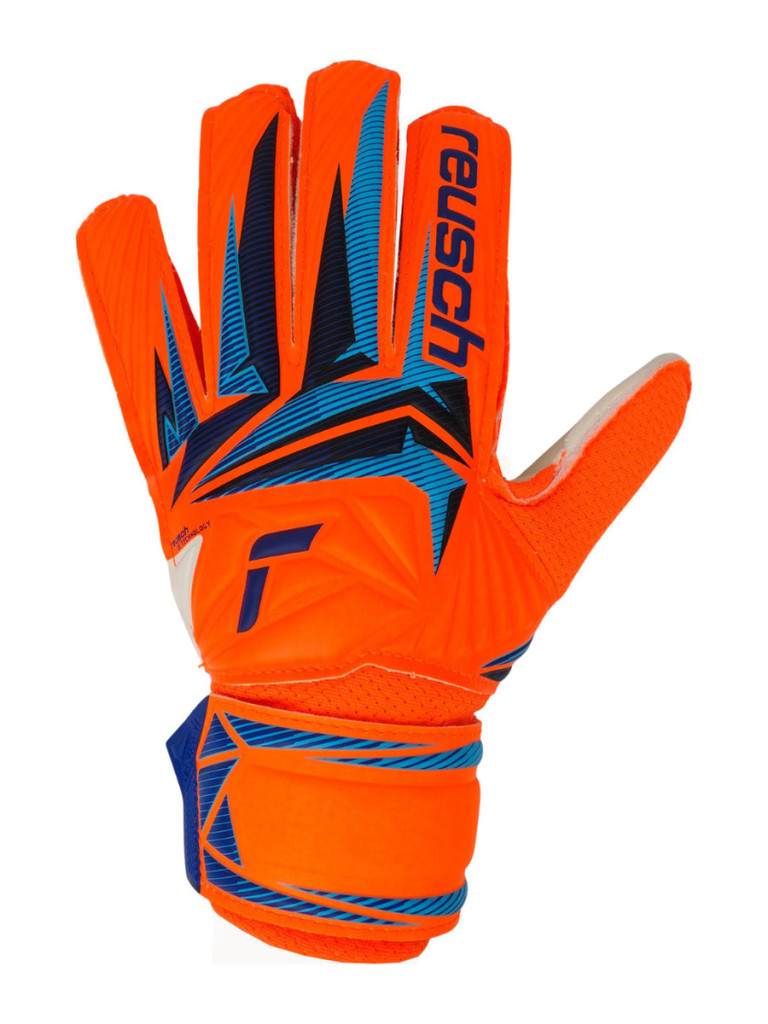 Детски вратарски ръкавици Reusch Attrakt Solid Junior 2026 - Orange-Blue