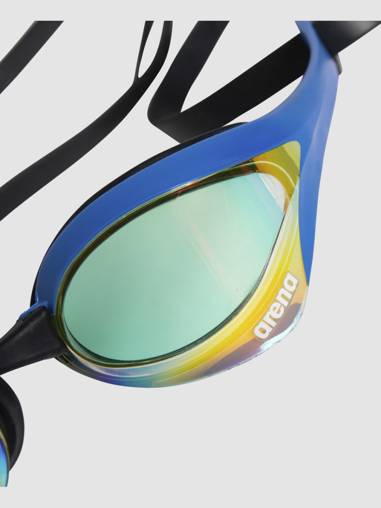 Състезателни очила за плуване Arena Cobra Ultra Swipe Mirror - Yellow Copper-Blue