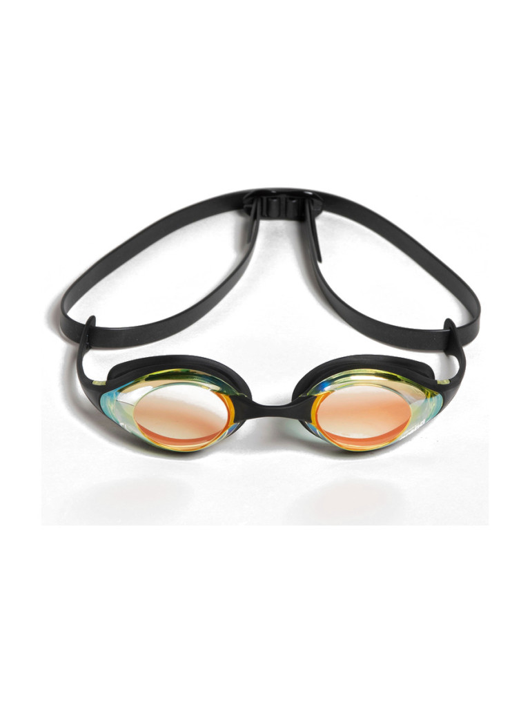 Състезателни очила за плуване Arena Cobra Original Swipe Mirror - Yellow Copper-Black