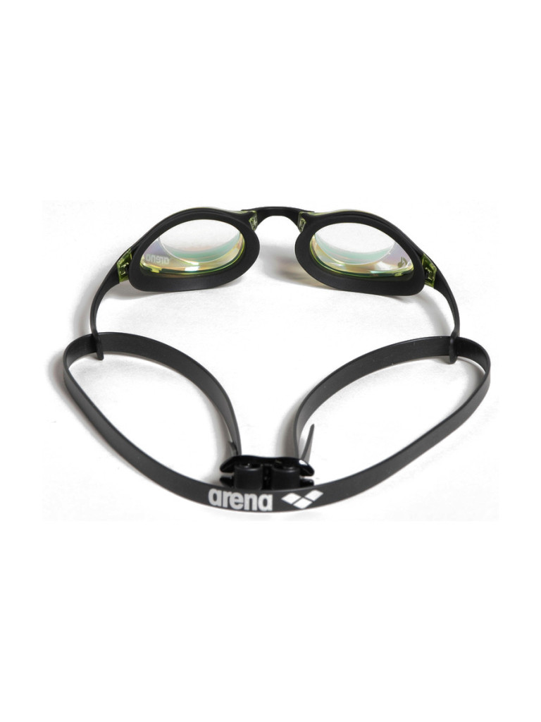 Състезателни очила за плуване Arena Cobra Original Swipe Mirror - Yellow Copper-Black