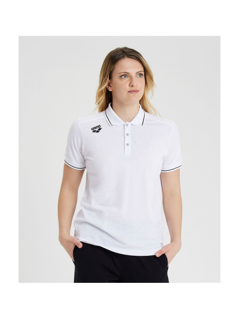 Унисекс поло тениска Arena Team Poloshirt Solid Cotton - White