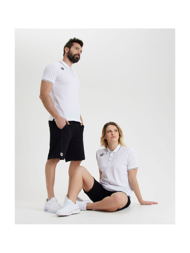 Унисекс поло тениска Arena Team Poloshirt Solid Cotton - White