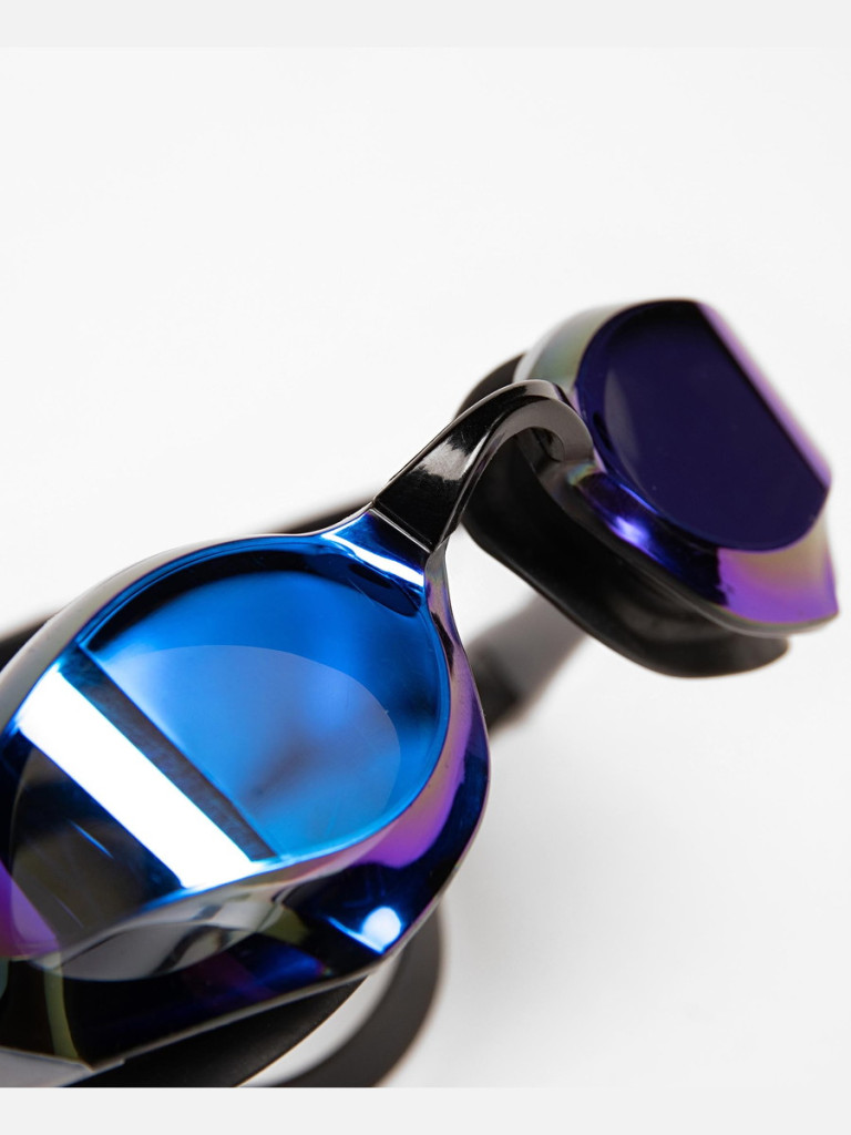 Състезателни очила за плуване Arena Cobra Edge Swipe Mirror - Blue-Silver-Black