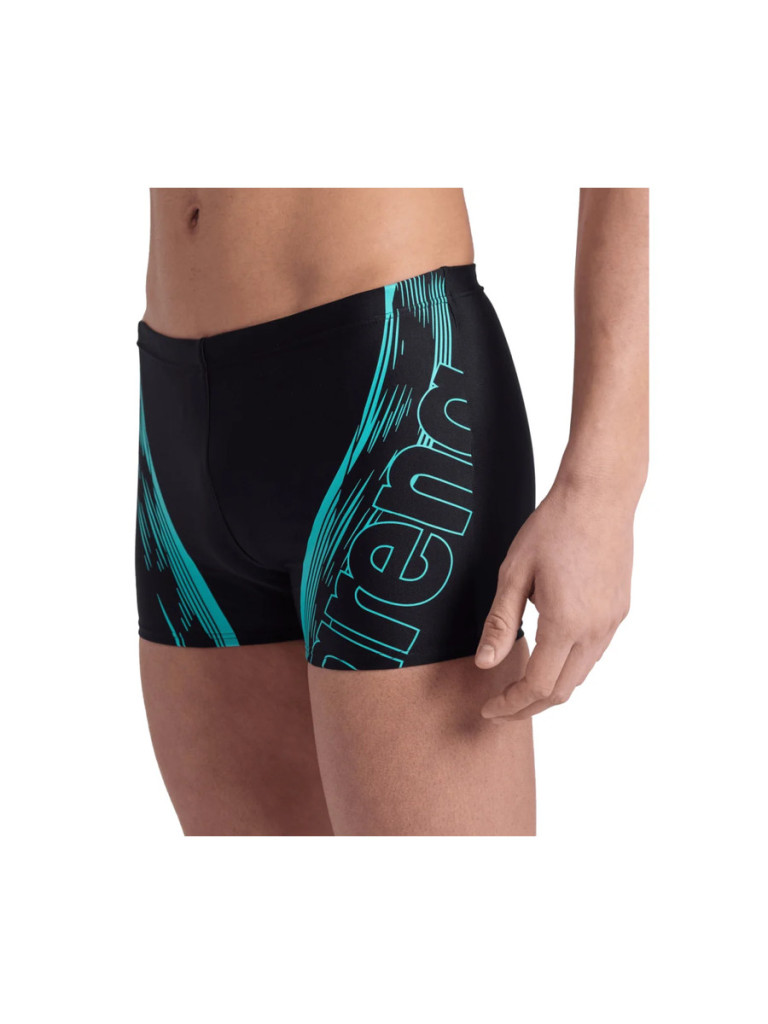 Мъжки бански Arena Swim Short Graphic - Black-Water