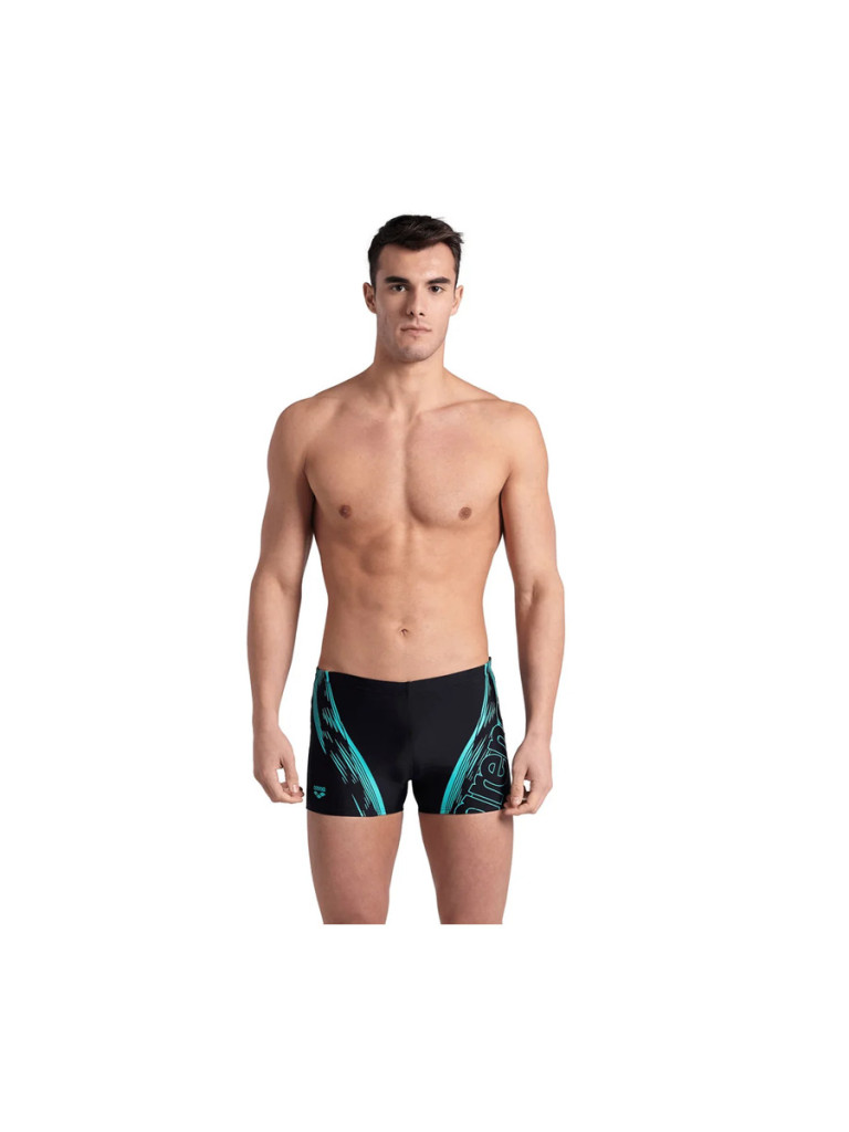 Мъжки бански Arena Swim Short Graphic - Black-Water