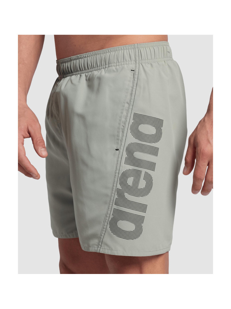 Мъжки плажни шорти Arena Fundamentals Arena Logo Boxer R - Green Melange-Black