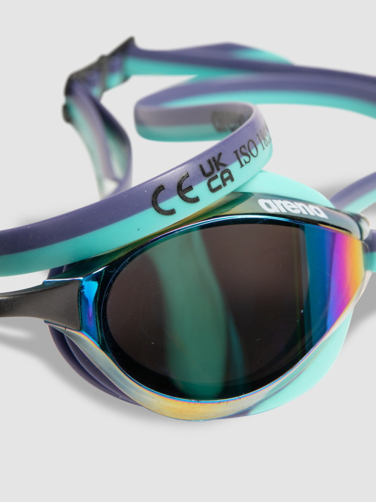 Състезателни очила за плуване Arena Python Mirror - Turquoise-Future Dusk-Water