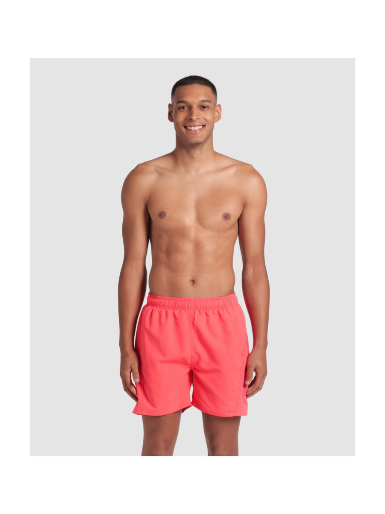 Мъжки плажни шорти Arena Fundamentals Arena Logo Boxer R - Calypso Coral-Dark Purple