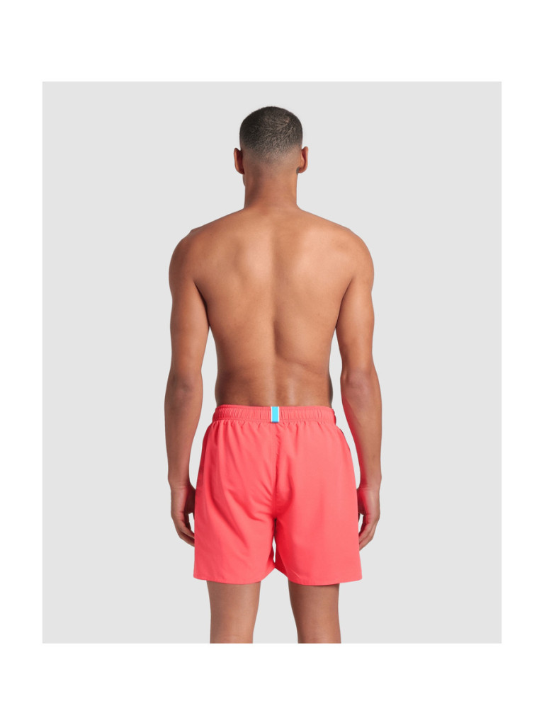 Мъжки плажни шорти Arena Fundamentals Arena Logo Boxer R - Calypso Coral-Dark Purple