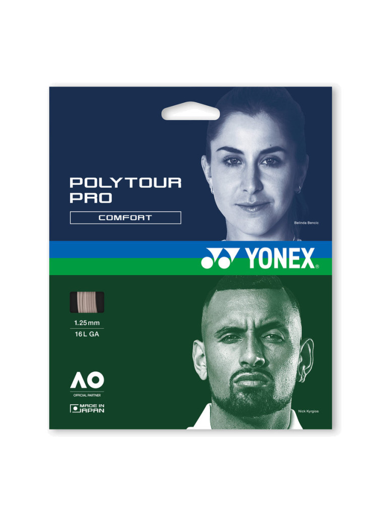 Тенис кордаж Yonex POLYTOUR PRO 12 м - Warm Gray