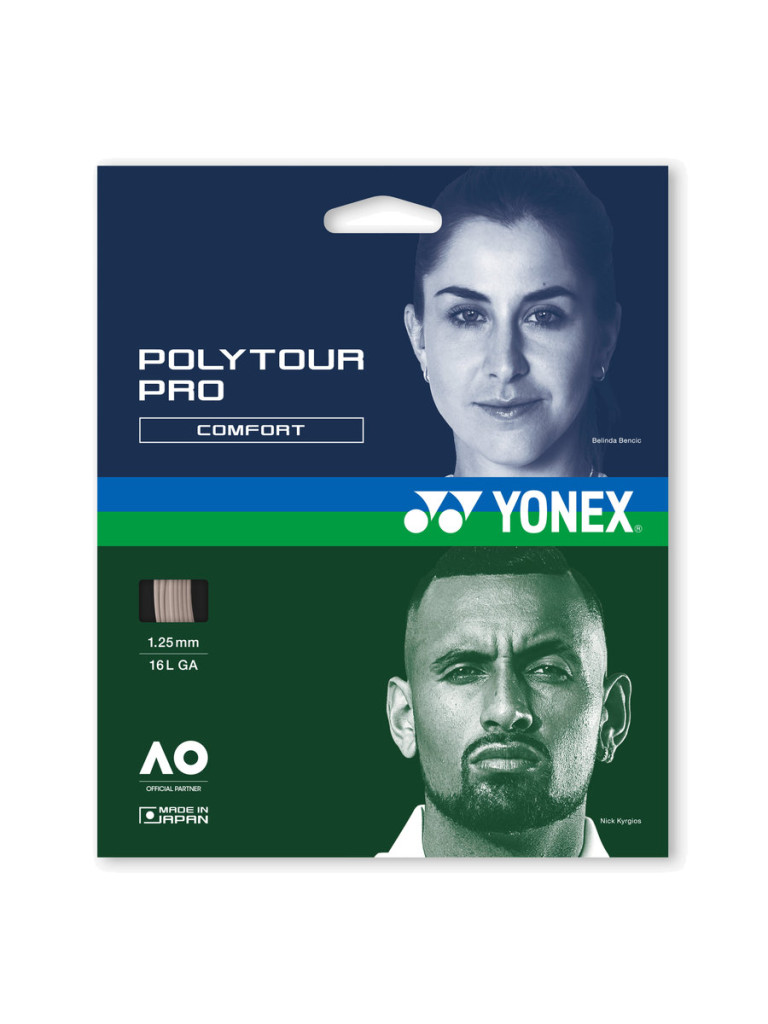 Тенис кордаж Yonex POLYTOUR PRO 12 м - Warm Gray