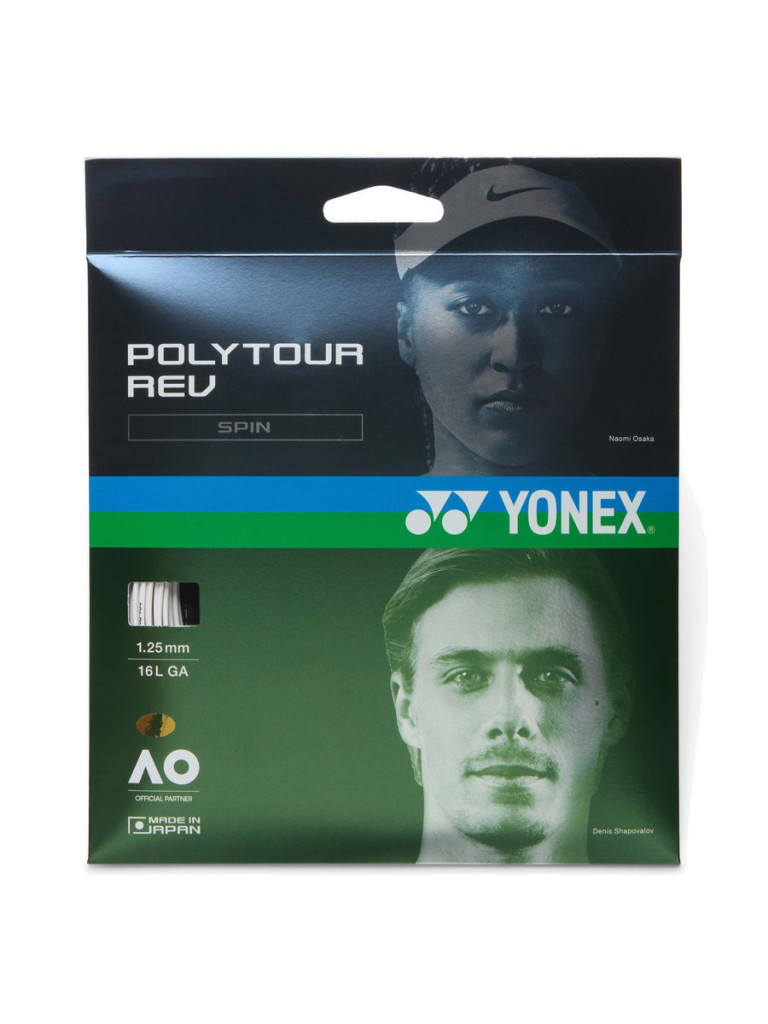 Тенис кордаж Yonex POLYTOUR REV 12 м - White