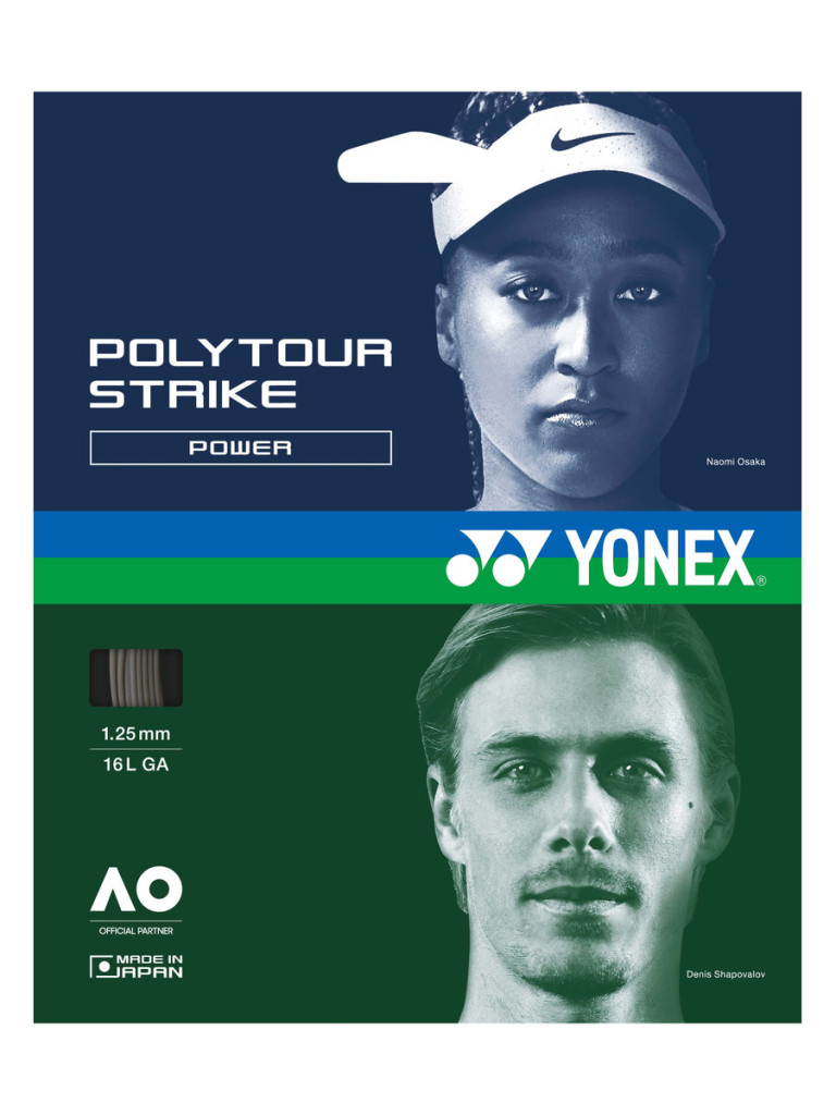 Тенис кордаж Yonex POLYTOUR STRIKE 12 м - Iron Gray
