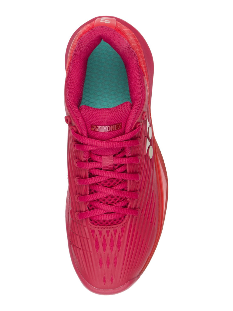 Дамски тенис обувки Yonex Power Cushion Eclipsion 5 Clay - Ruby Red