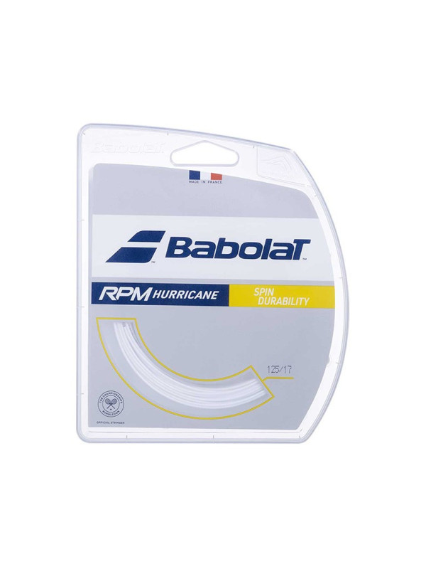 Кордаж Babolat RPM Hurricane 12 м - бял