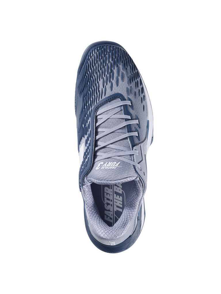 Мъжки тенис обувки Babolat PROPULSE FURY 3 CLAY GREY / WHITE
