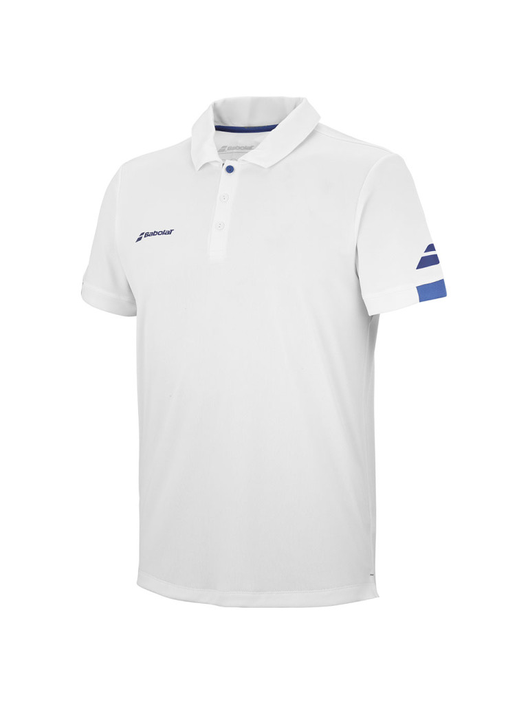 Babolat PLAY POLO MEN WHITE 2024 мъжка тенис поло тениска