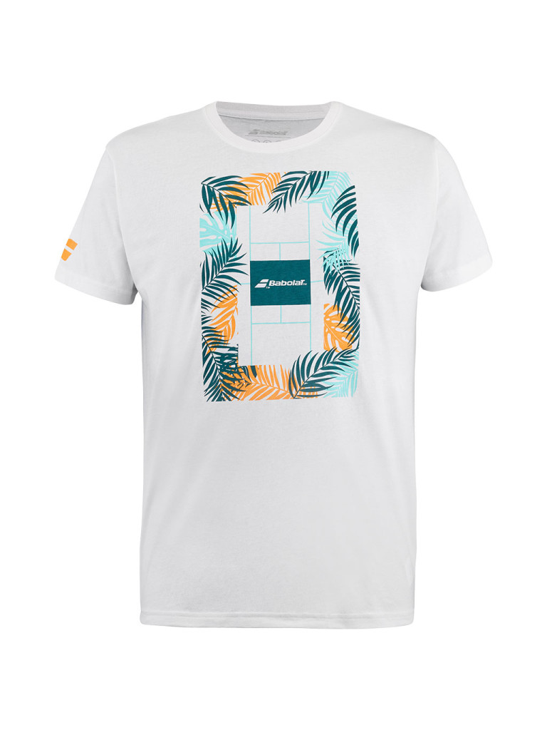 Babolat EXERCISE MESSAGE TEE MEN WHITE мъжка тениска