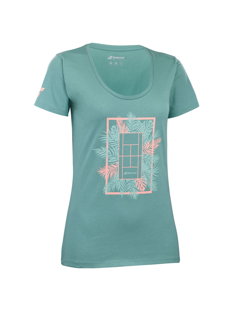 Дамска тениска Babolat Exercise Message Tee W Trellis