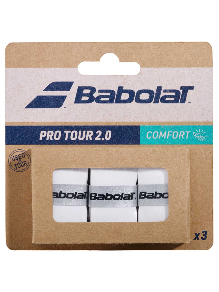 Овъргрип Babolat Pro Tour 2.0 X3, бял
