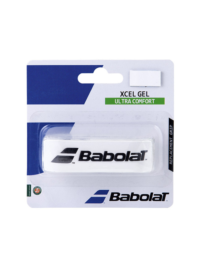 Основен грип Babolat Xcel Gel, бял
