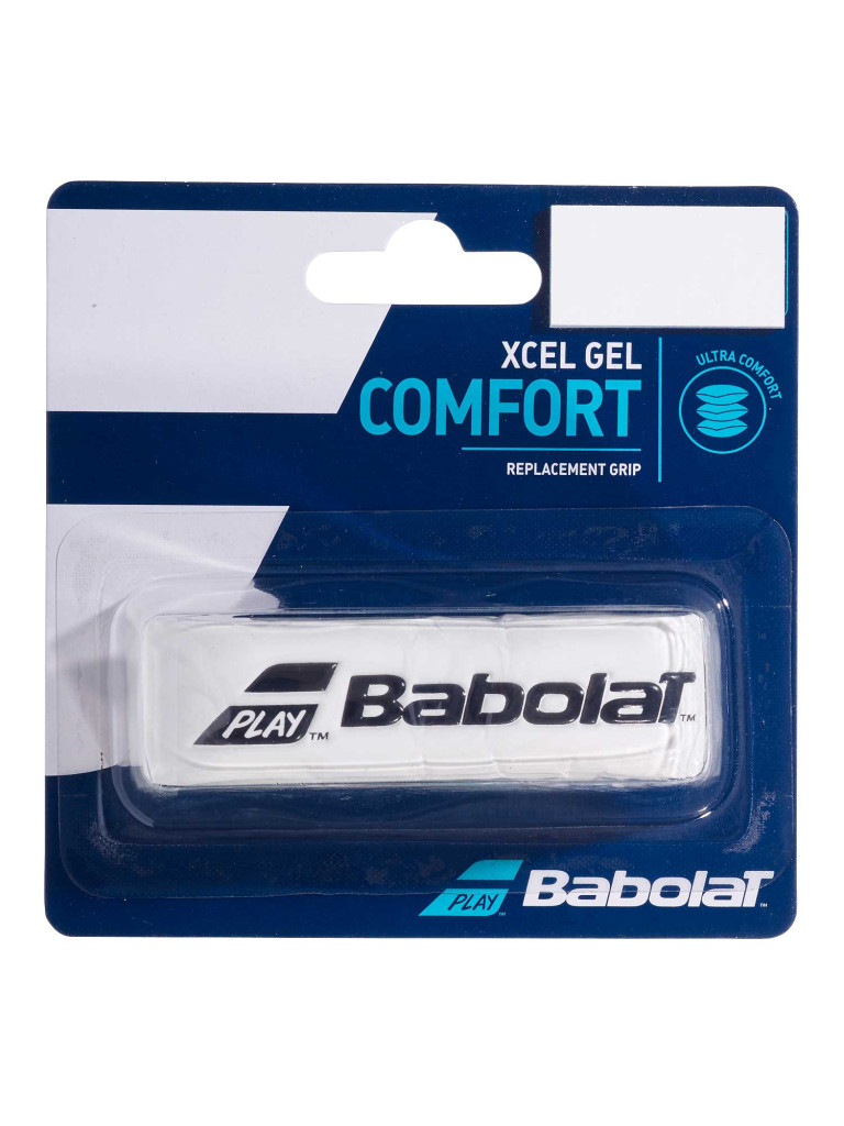Основен грип Babolat Xcel Gel, бял