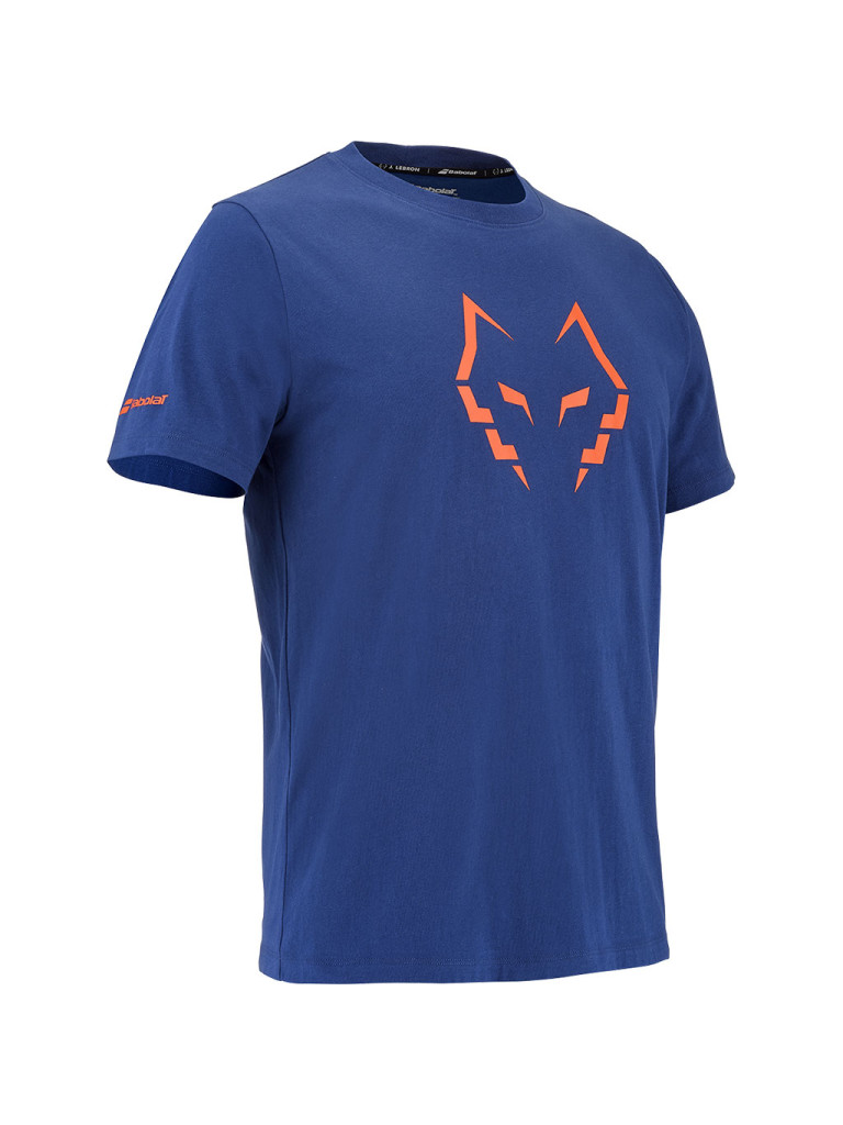 Памучна тениска Babolat Juan Lebrón Blue Depths