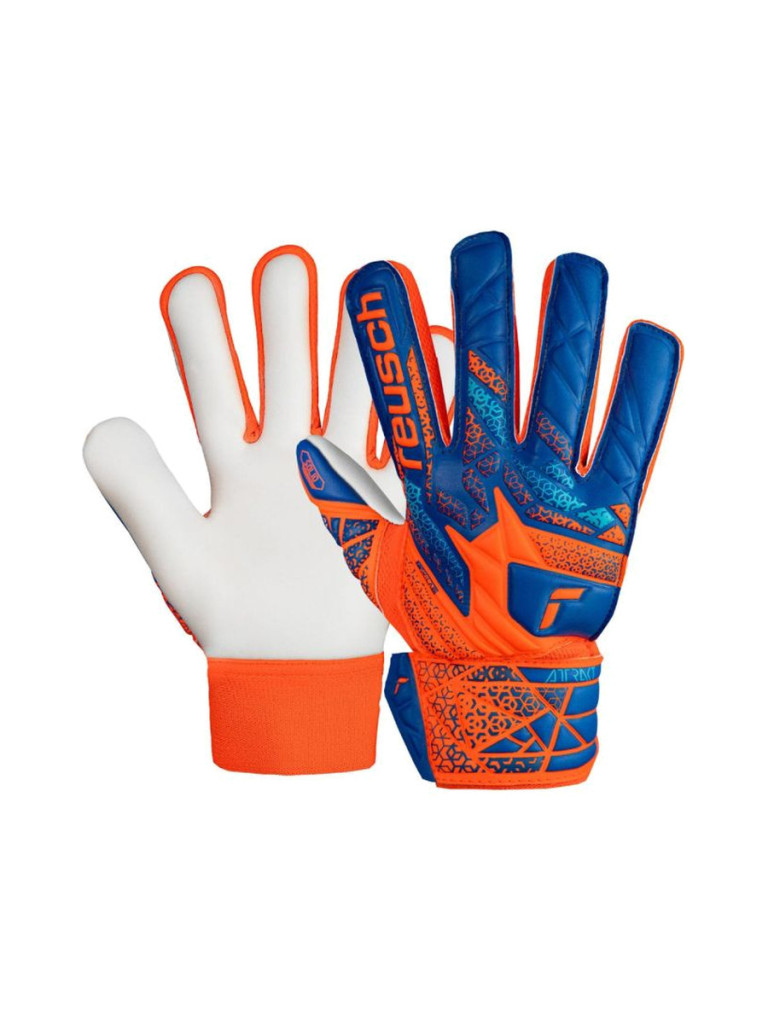 Детски вратарски ръкавици Reusch Attrakt Starter Solid Finger Support Junior 2024 - Orange-Blue