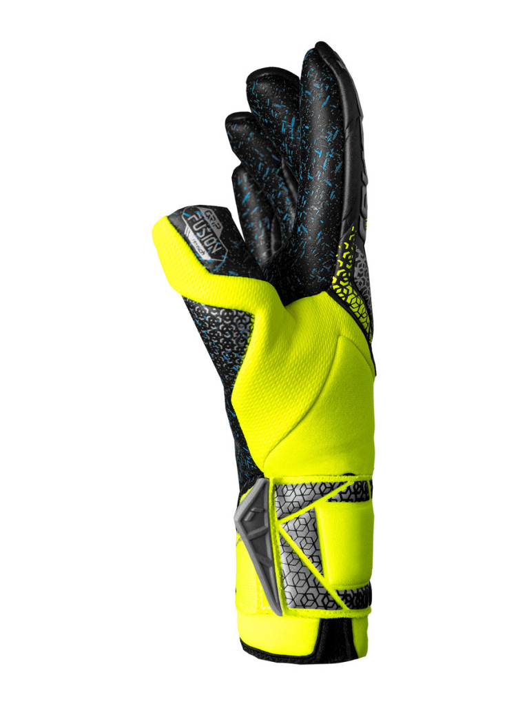 Reusch Attrakt Fusion Guardian 2025 Goalkeeper Gloves - Safety Yellow-Silver-Black