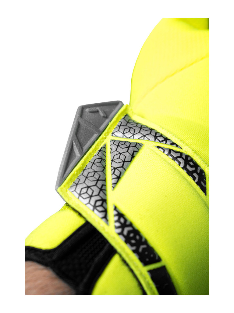 Reusch Attrakt Fusion Guardian 2025 Goalkeeper Gloves - Safety Yellow-Silver-Black
