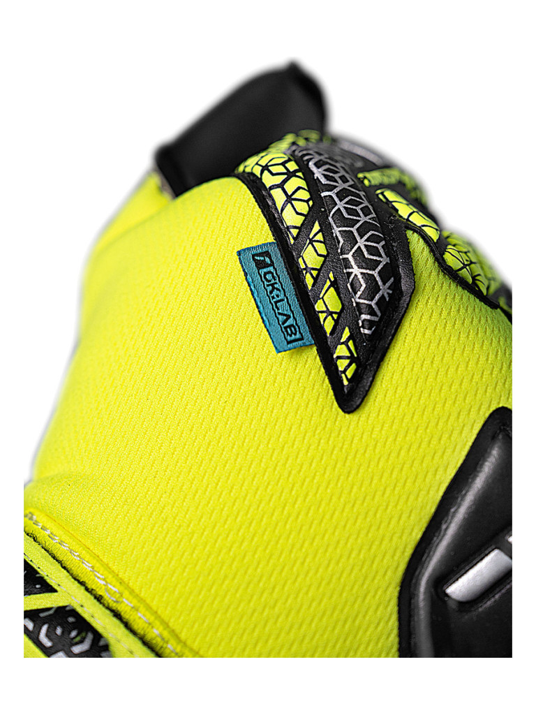 Reusch Attrakt Duo 2025 Goalkeeper Gloves - Safety Yellow-Silver-Black