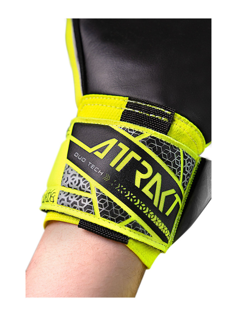 Reusch Attrakt Duo 2025 Goalkeeper Gloves - Safety Yellow-Silver-Black