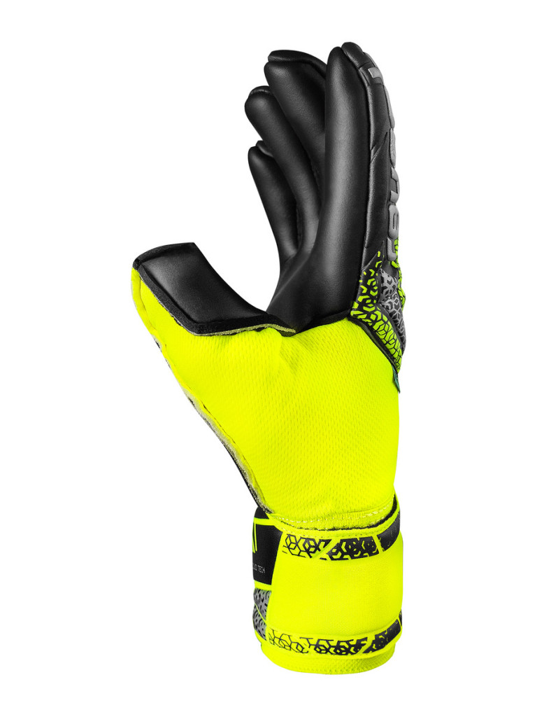 Reusch Attrakt Duo 2025 Goalkeeper Gloves - Safety Yellow-Silver-Black