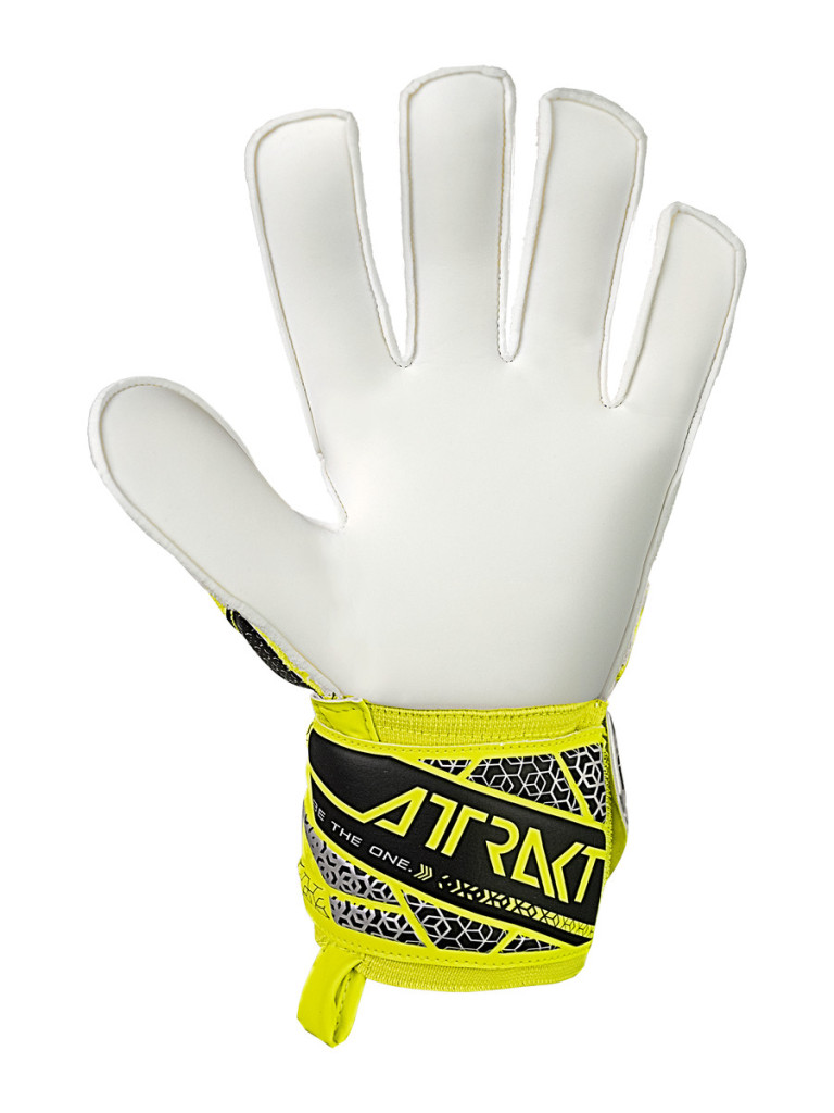 Вратарски ръкавици Reusch Attrakt Solid 2025 - Yellow-Black-Silver