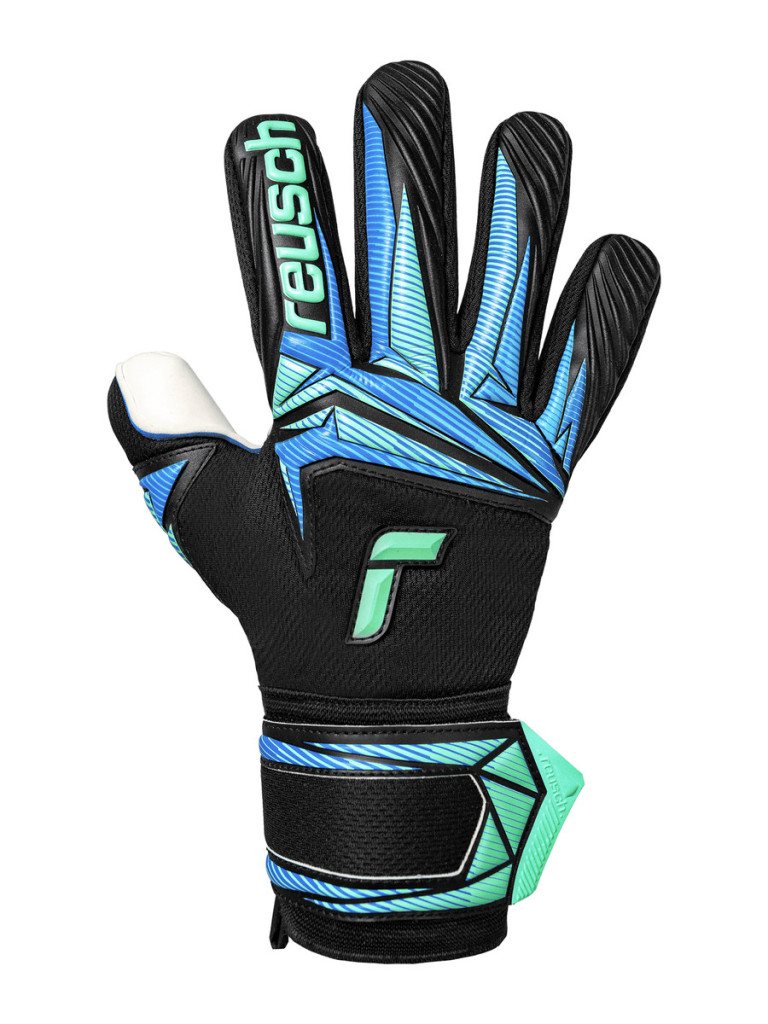 Reusch Attrakt RE:GRIP NC 2026 Goalkeeper Gloves - Black-Ocean-Light