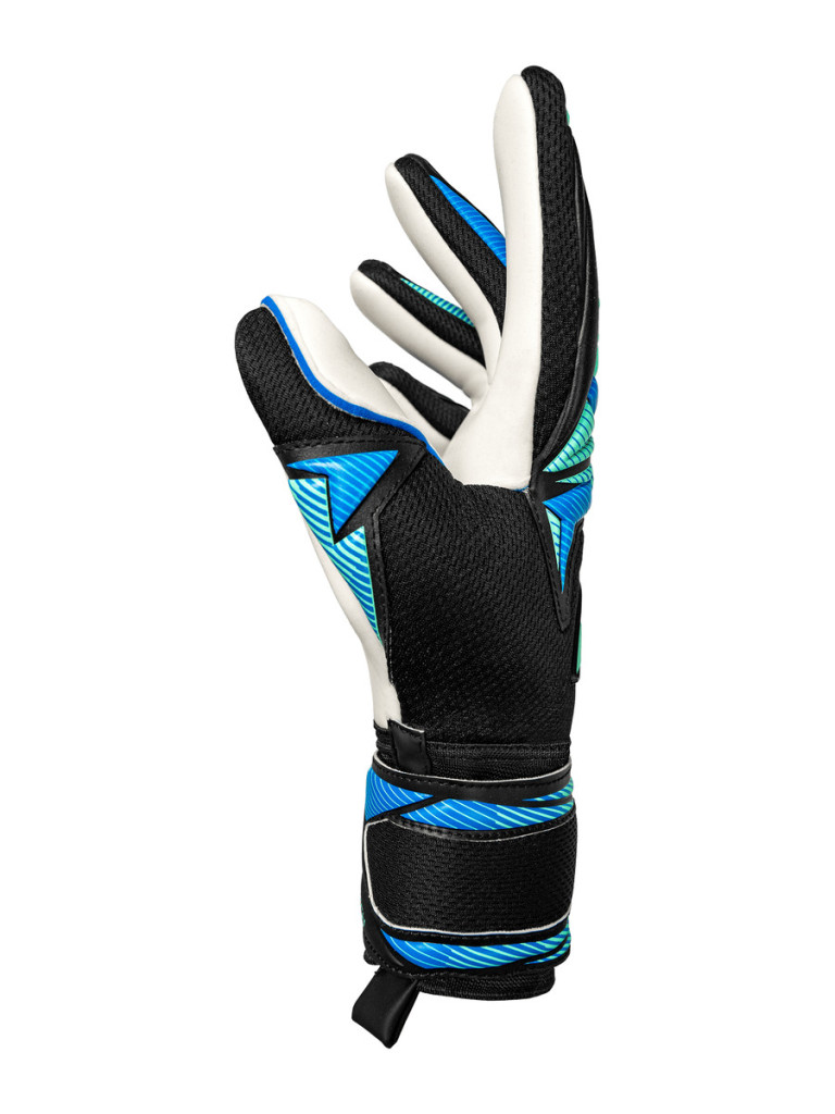 Reusch Attrakt RE:GRIP NC 2026 Goalkeeper Gloves - Black-Ocean-Light