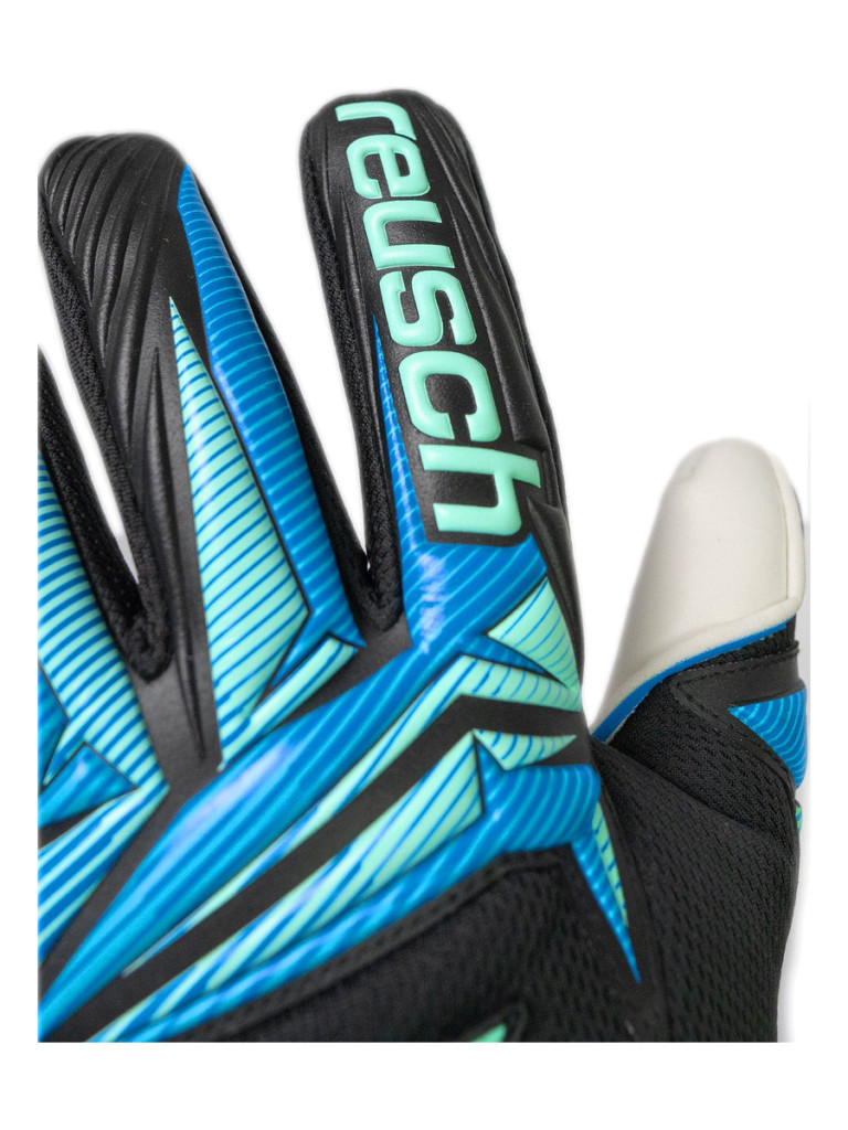 Reusch Attrakt RE:GRIP NC 2026 Goalkeeper Gloves - Black-Ocean-Light