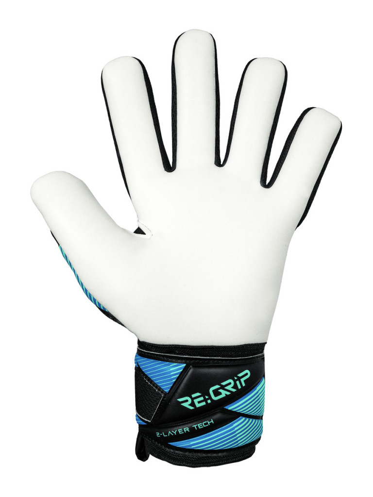 Reusch Attrakt RE:GRIP NC 2026 Goalkeeper Gloves - Black-Ocean-Light