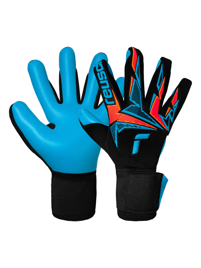 Вратарски ръкавици Reusch Attrakt Freegel Aqua 2026 - Black-Orange-Blue