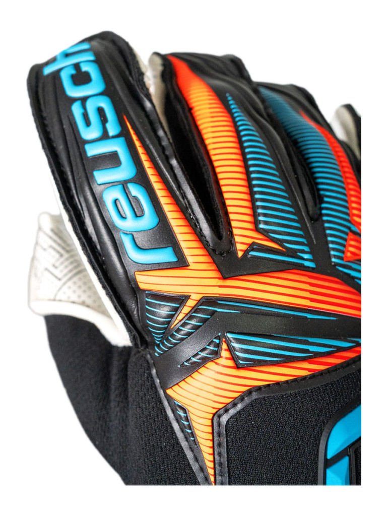 Reusch Attrakt Advance Evolution Glueprint 2026 Goalkeeper Gloves - Black-Aqua-Blue-Orange