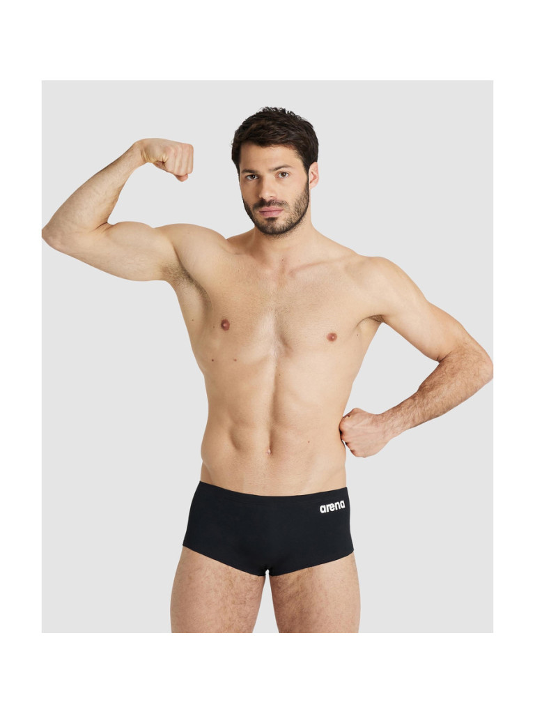 Мъжки бански Arena Team Low Waist Short Solid - Black-White