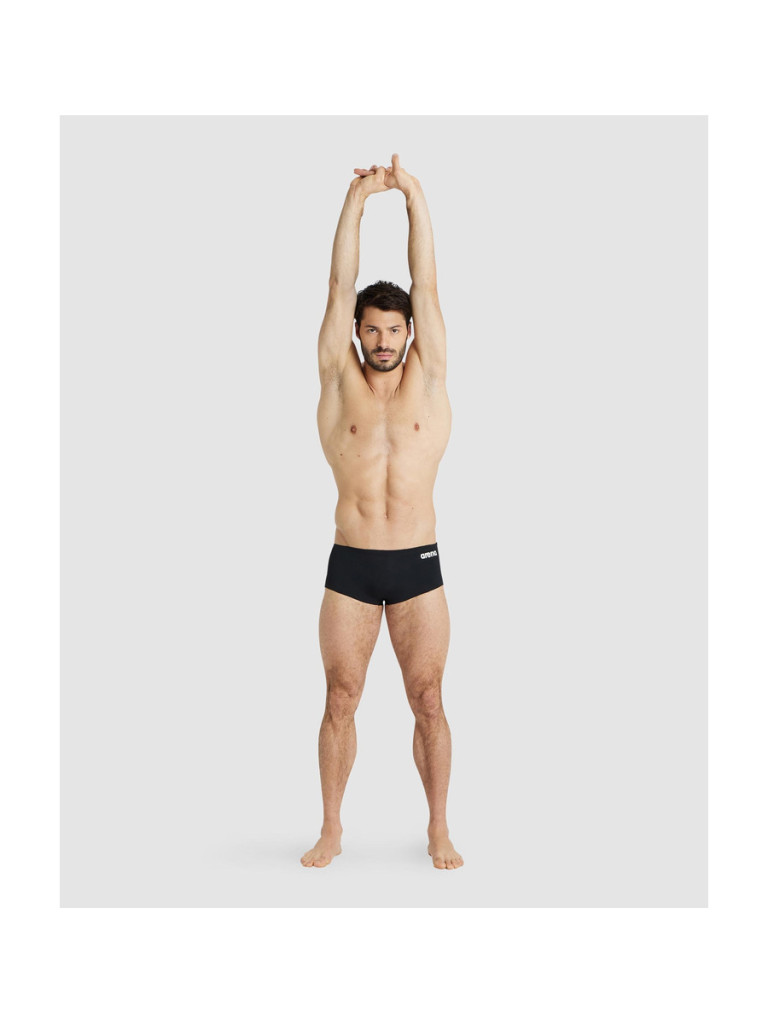 Мъжки бански Arena Team Low Waist Short Solid - Black-White