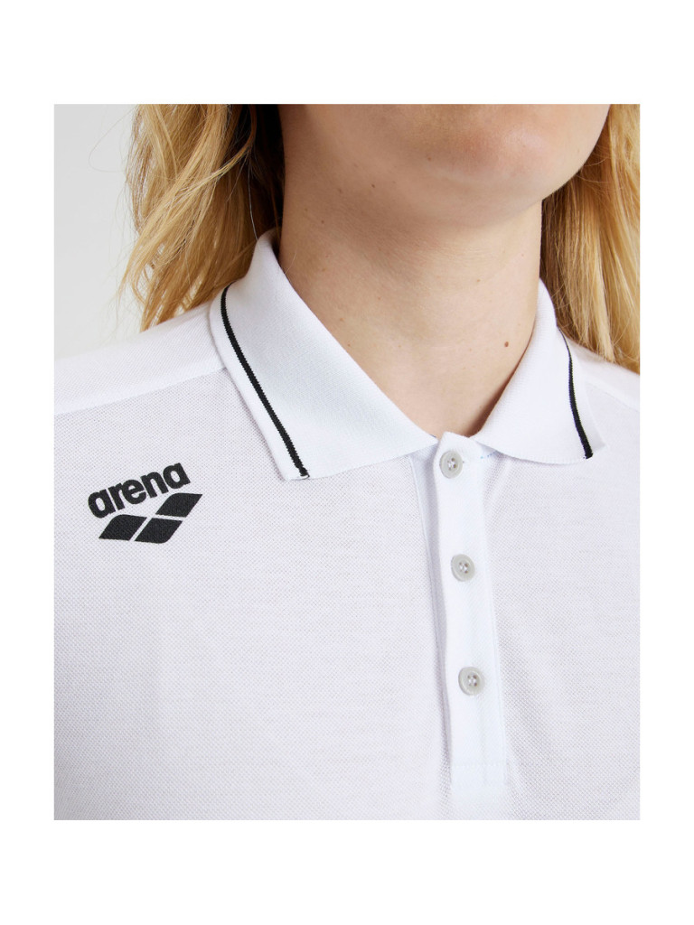 Унисекс поло тениска Arena Team Poloshirt Solid Cotton - White