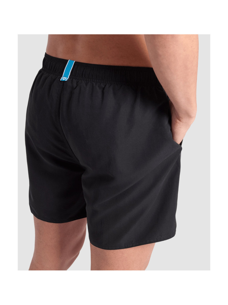 Мъжки плажни шорти Arena Fundamentals Arena Logo Boxer R - Black-White