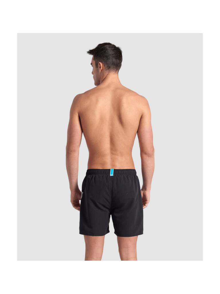 Мъжки плажни шорти Arena Fundamentals Arena Logo Boxer R - Black-White